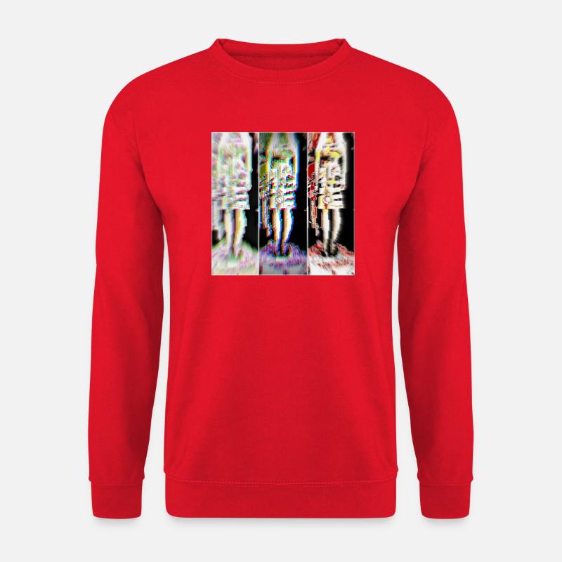Digitale Pixelkunst woman - Unisex Pullover - Rot