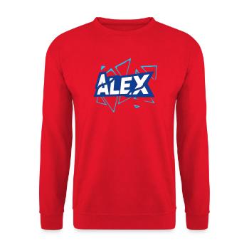 Alex - Unisex Pullover - Rot - Vorne - Alina (178cm) & Michal (187cm)