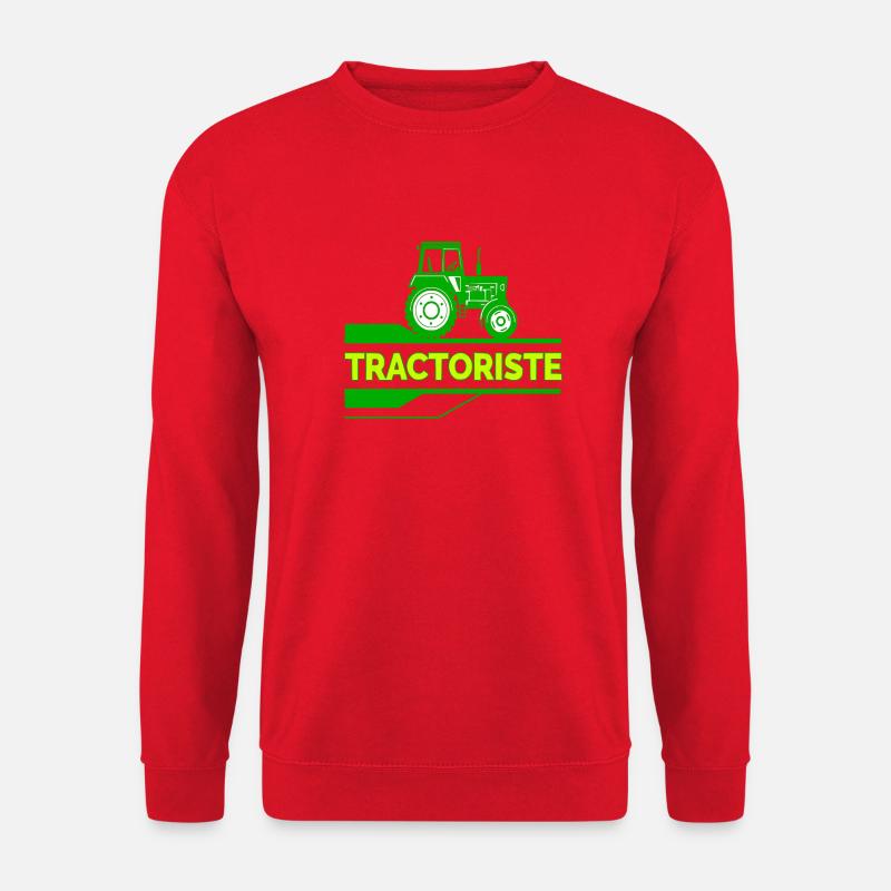 Traktorfahrer - Unisex Pullover - Rot