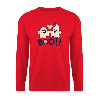 Hou - Sweat-shirt Unisexe - rouge - Devant - Alina (178cm) & Michal (187cm)