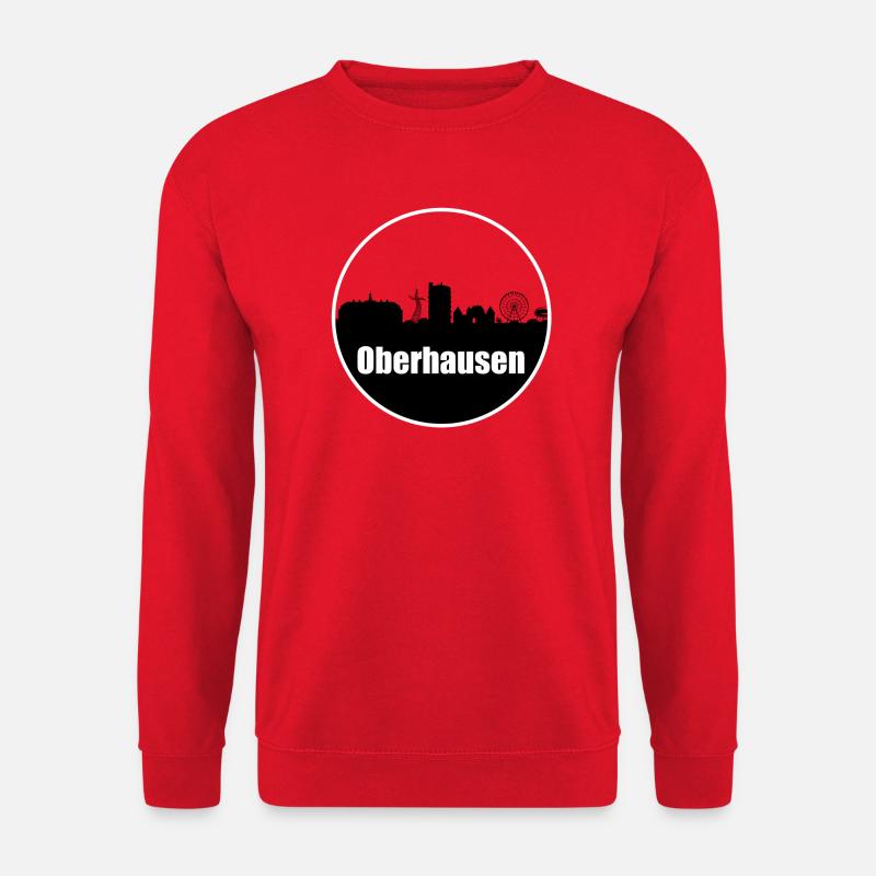 Oberhasuen Transparenz Skyline - Unisex Pullover - Rot