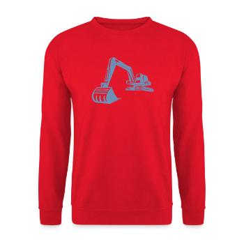 Silhouette de pelle, conception précise pour - Sweat-shirt Unisexe - rouge - Devant - Alina (178cm) & Michal (187cm)