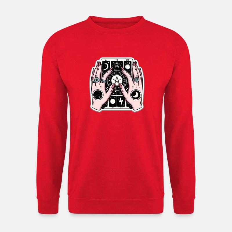 Tarot-Hand - Unisex Pullover - Rot