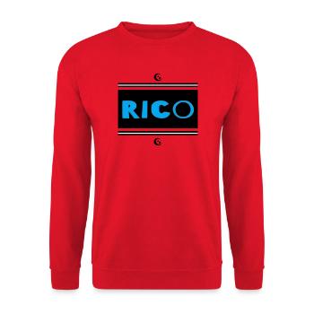 Rico - Sweat-shirt Unisexe - rouge - Devant - Alina (178cm) & Michal (187cm)