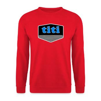 Titi - Sweat-shirt Unisexe - rouge - Devant - Alina (178cm) & Michal (187cm)