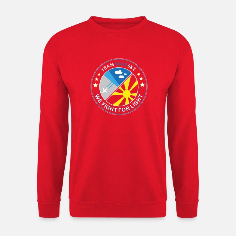 Blue Sky Flight Team Abzeichen - Unisex Pullover - Rot