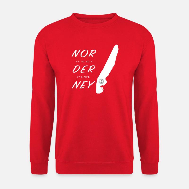 Norderney - Unisex Pullover - Rot