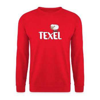 Texel de mouton (version colorée) - Sweat-shirt Unisexe - rouge - Devant - Alina (178cm) & Michal (187cm)