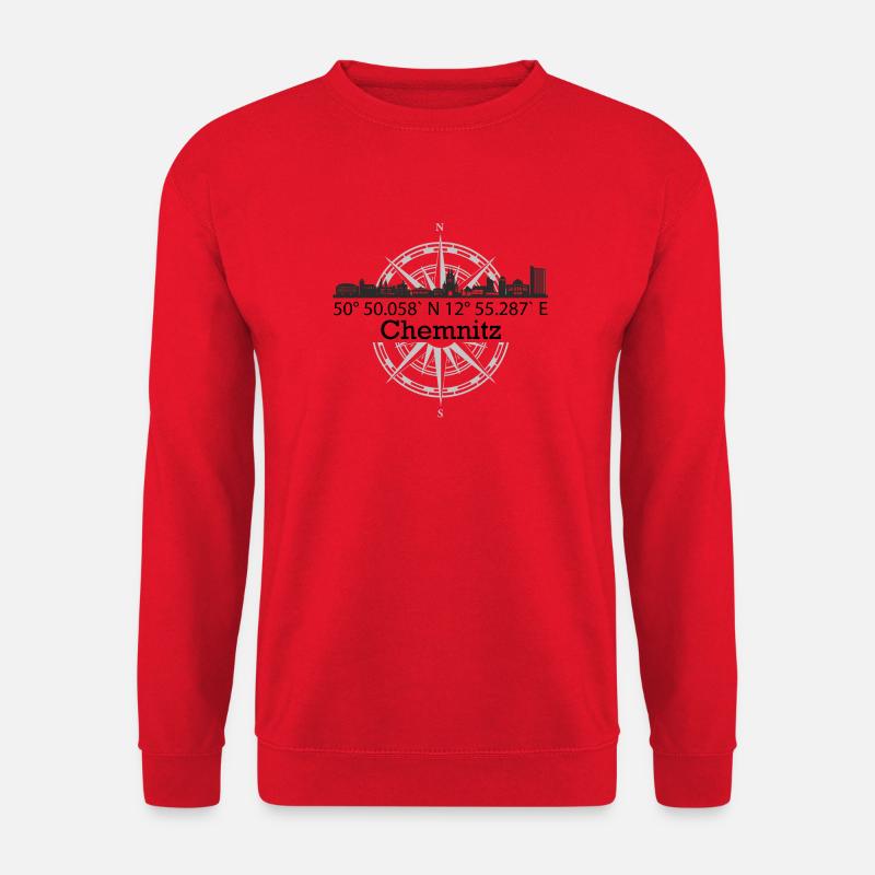 Skyline Chemnitz - Unisex Pullover - Rot