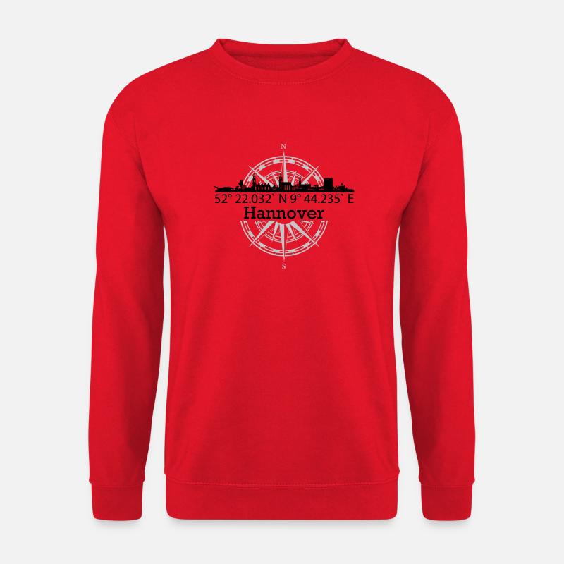 Skyline Hannover - Unisex Pullover - Rot