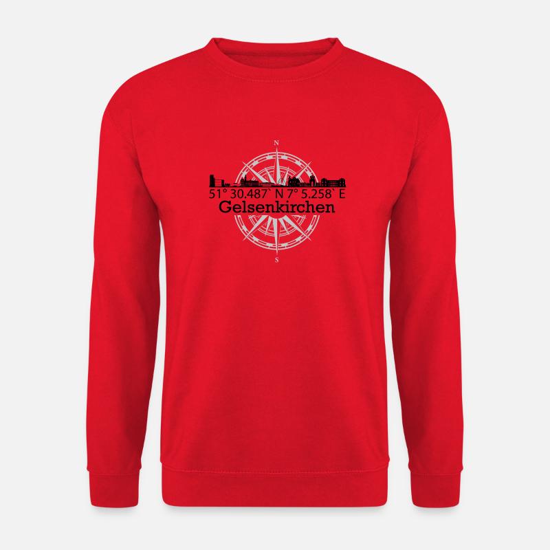 Skyline Gelsenkirchen - Unisex Pullover - Rot