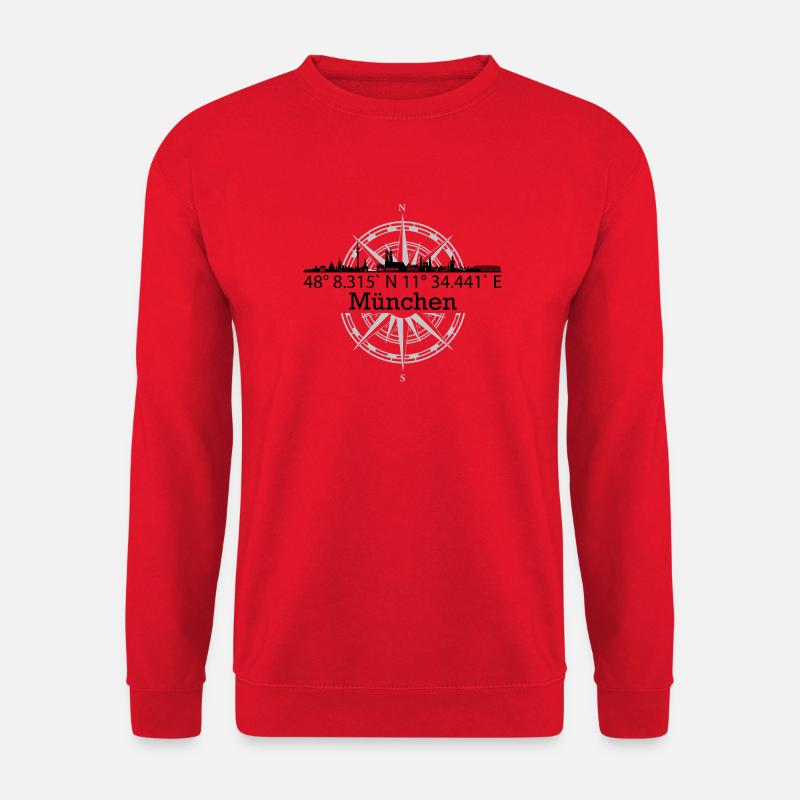 Skyline München - Unisex Pullover - Rot
