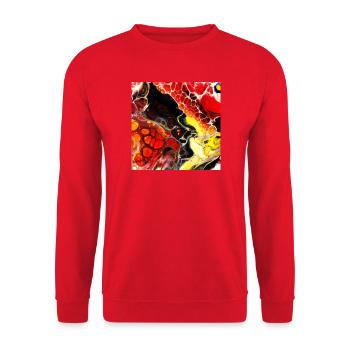 Fantasie - Unisex Pullover - Rot - Vorne - Alina (178cm) & Michal (187cm)