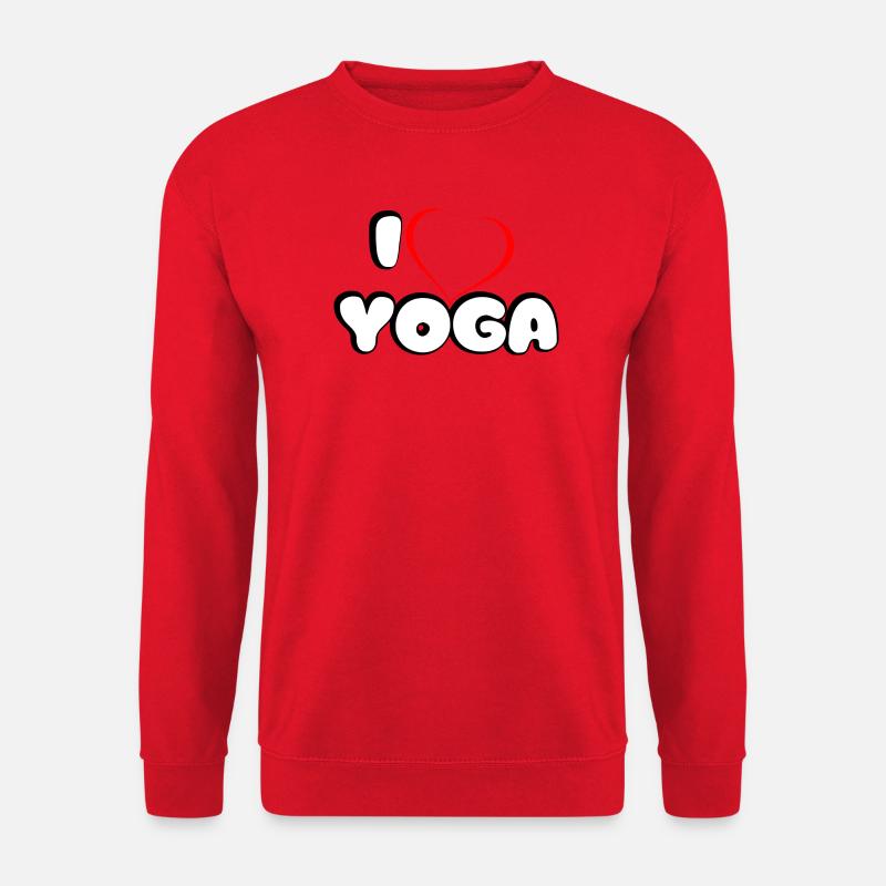 I love Yoga Design - Unisex Pullover - Rot