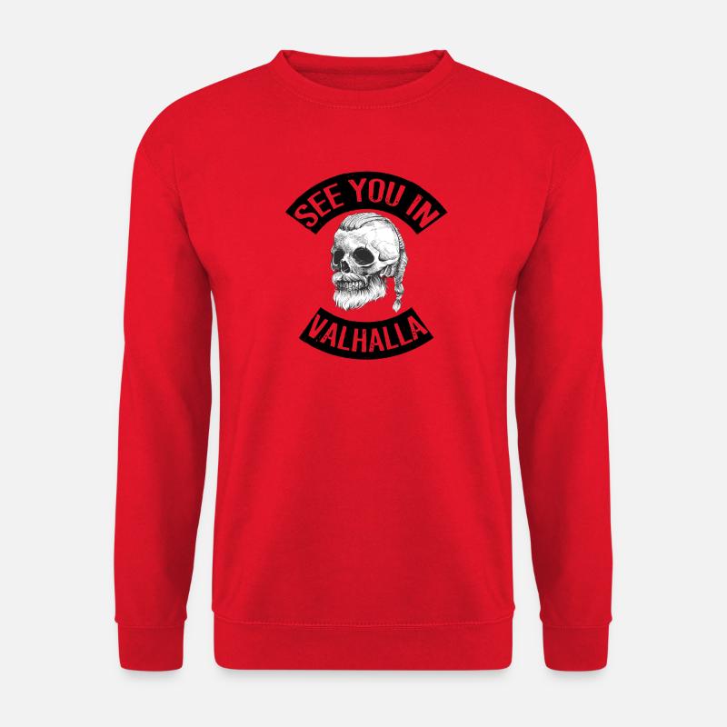 See You in Valhalla - Unisex Pullover - Rot