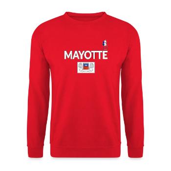 T SHIRT MAYOTTE - Sweat-shirt Unisexe - rouge - Devant - Alina (178cm) & Michal (187cm)