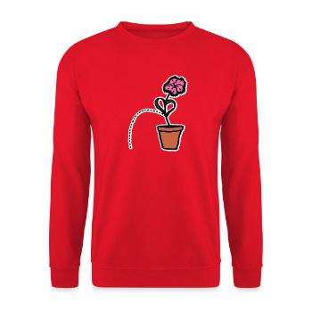 Pipinelke - Unisex Pullover - Rot - Vorne - Alina (178cm) & Michal (187cm)