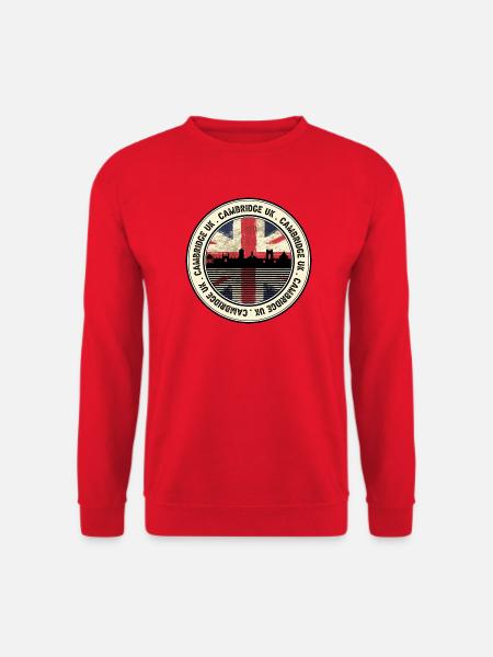 London Skyline Round Emblem - Unisex Sweatshirt - red