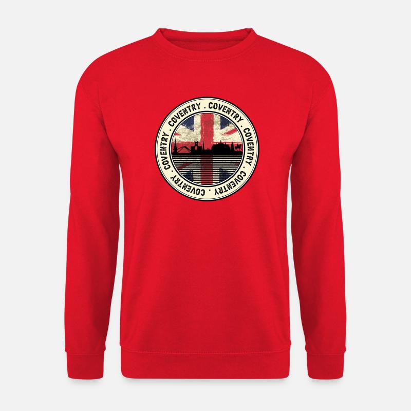 Coventry Union Skyline-Abzeichen - Unisex Pullover - Rot