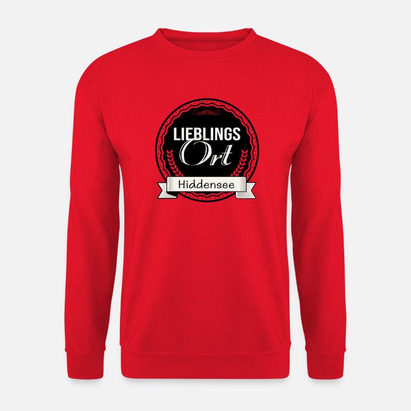 Lieblingsort Hiddensee - Unisex Pullover - Rot