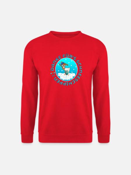 SCHNEESCHIPPEN - WINTER SCHNEE HÜHNER - Unisex Pullover - Rot