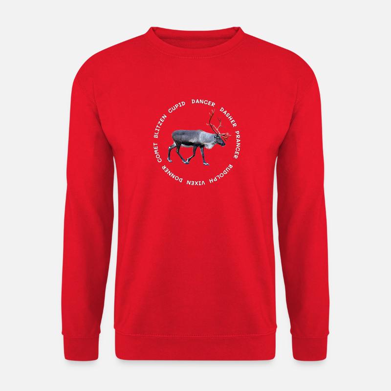 Alle Weihnachtsmänner Rentiere - Unisex Pullover - Rot