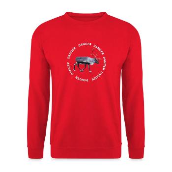 DANCER - Unisex Sweatshirt - red - Front - Alina (178cm) & Michal (187cm)