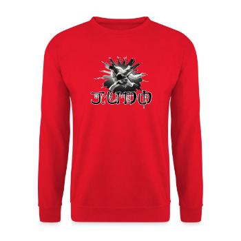Judo - Unisex Sweatshirt - red - Front - Alina (178cm) & Michal (187cm)