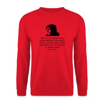Dutschke Volk - Unisex Sweatshirt - red - Front - Alina (178cm) & Michal (187cm)