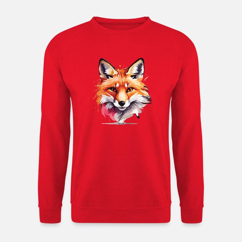 Niedlicher Fuchs - Unisex Pullover - Rot