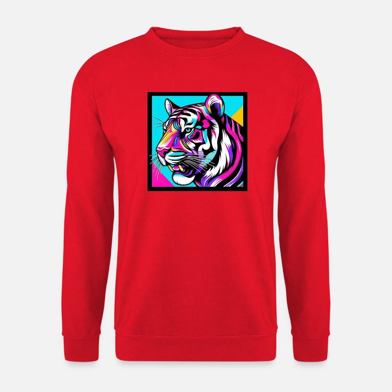 Tiger - Unisex Pullover - Rot