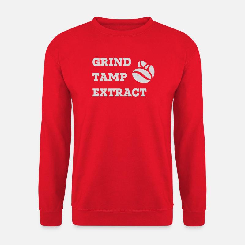 Kaffee mit Mahl-Tamp-Extrakt - Unisex Pullover - Rot