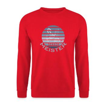 Schach Meister - Unisex Pullover - Rot - Vorne - Alina (178cm) & Michal (187cm)