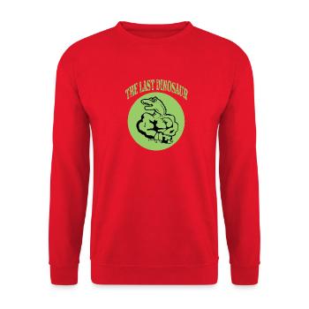 Der letzte Dinosaurier - Unisex Pullover - Rot - Vorne - Alina (178cm) & Michal (187cm)