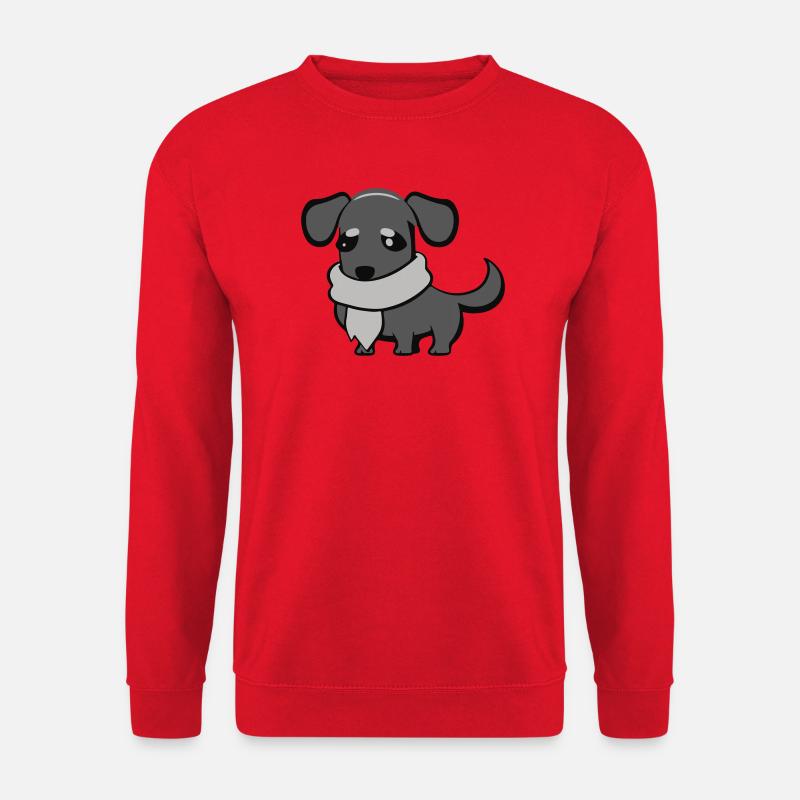 dackel - Unisex Pullover - Rot
