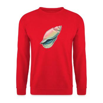 Pastel Seashell Illustration - Unisex Sweatshirt - red - Front - Alina (178cm) & Michal (187cm)