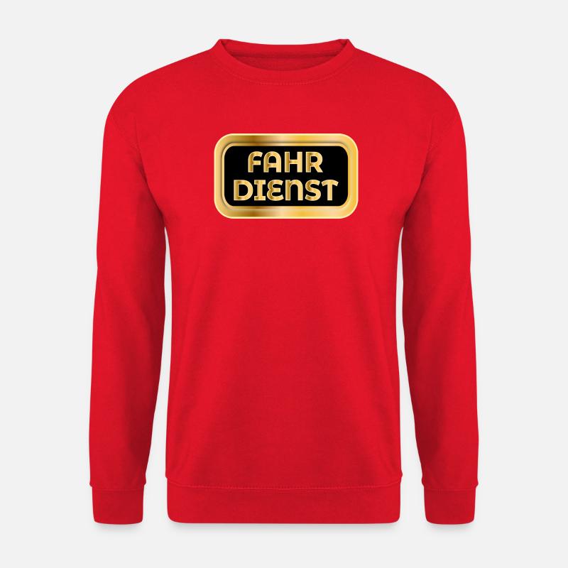 FAHRDIENST TRANSPORT - Unisex Pullover - Rot