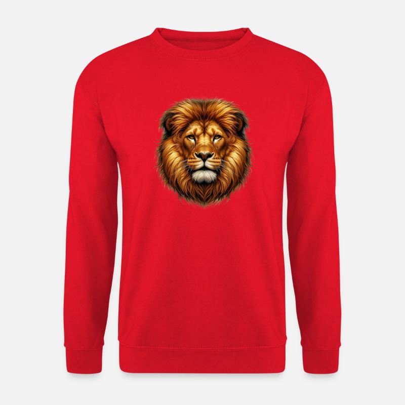 Lion - Unisex Sweatshirt - red