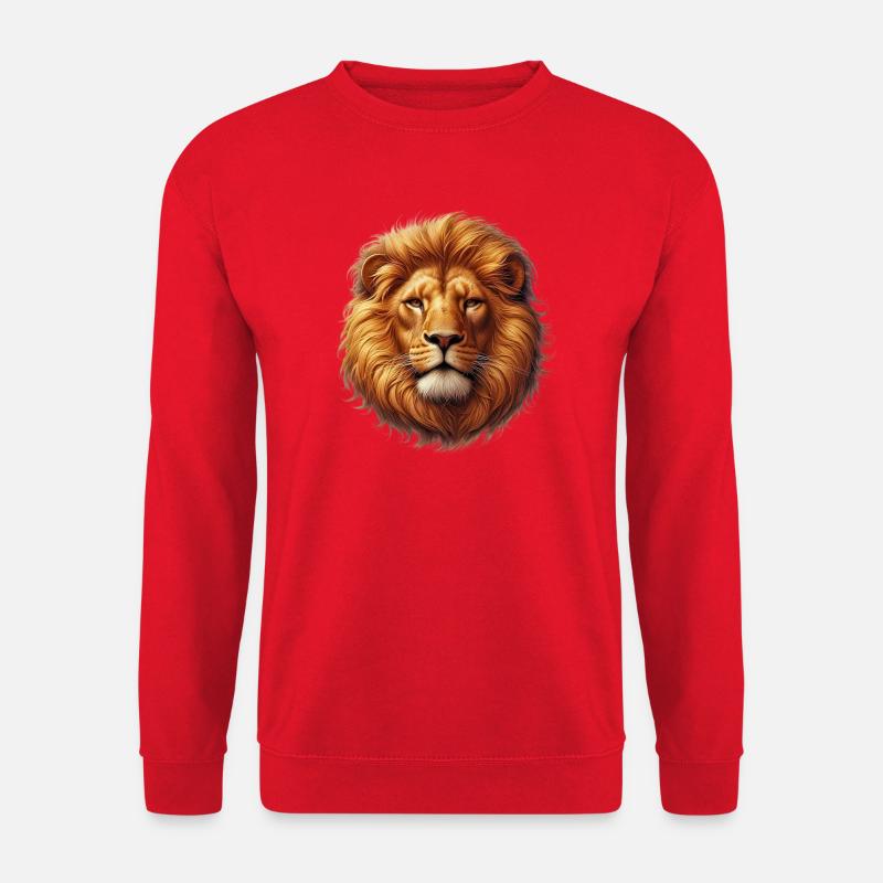 Lion - Unisex Sweatshirt - red