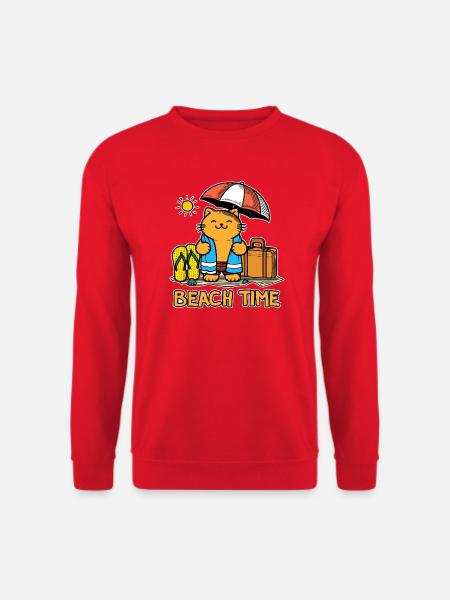 Strandzeit 1 - Unisex Pullover - Rot