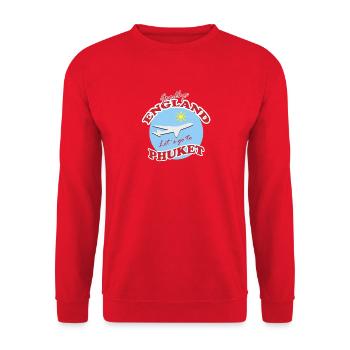 Scène de vol Farewell England Phuket - Sweat-shirt Unisexe - rouge - Devant - Alina (178cm) & Michal (187cm)