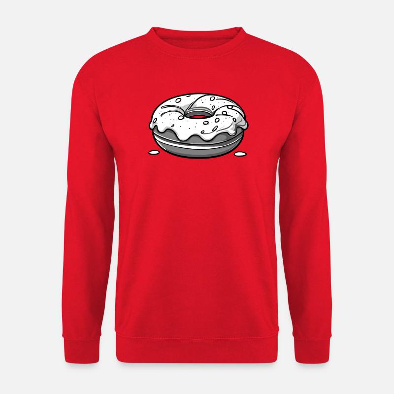 Donut - black - Unisex Pullover - Rot