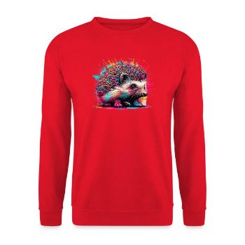 Hérisson - Sweat-shirt Unisexe - rouge - Devant - Alina (178cm) & Michal (187cm)