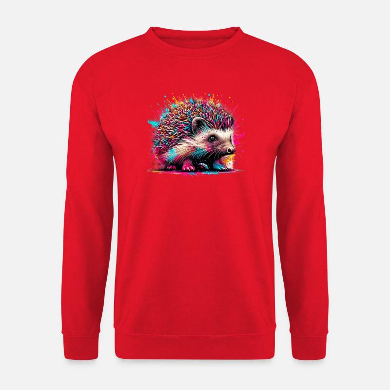 Hedgehog - Unisex Sweatshirt - red