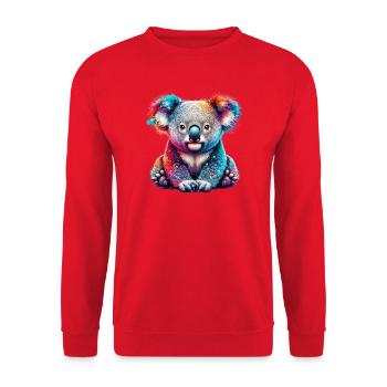 Koala - Unisex Sweatshirt - red - Front - Alina (178cm) & Michal (187cm)