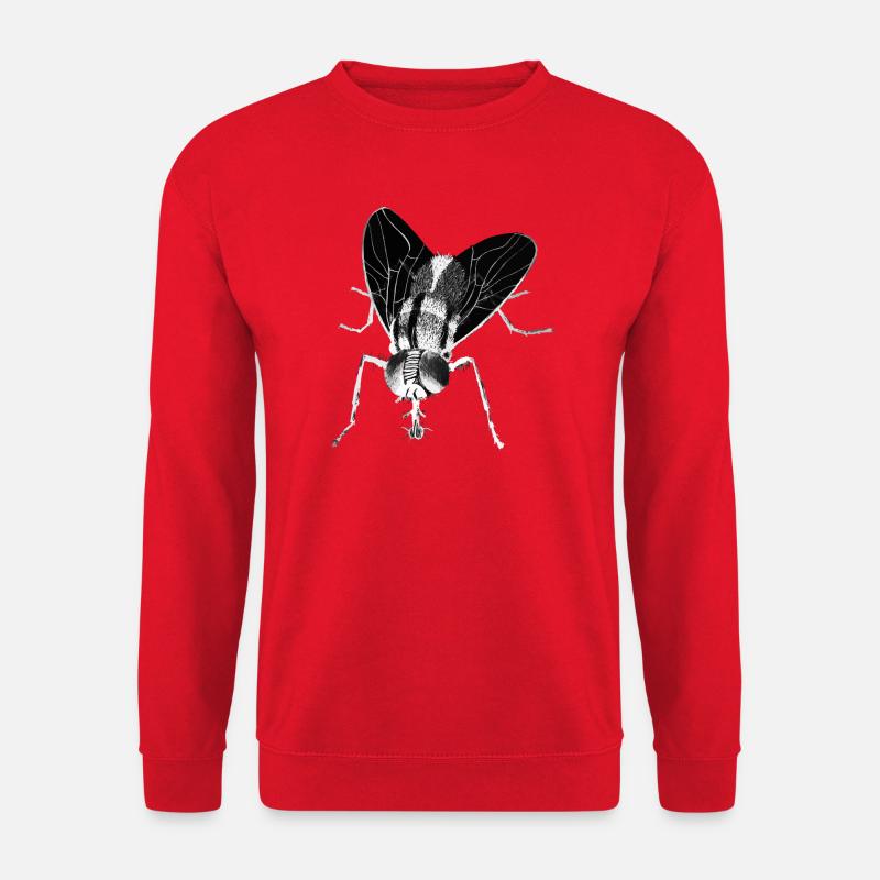 Fliege - Insekt - Unisex Pullover - Rot