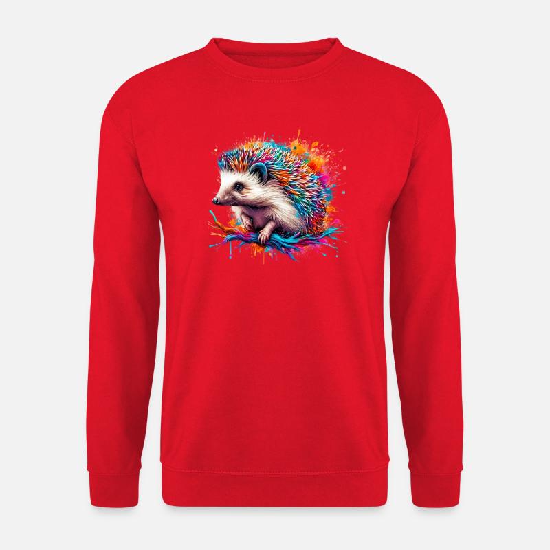 Hedgehog - Unisex Sweatshirt - red