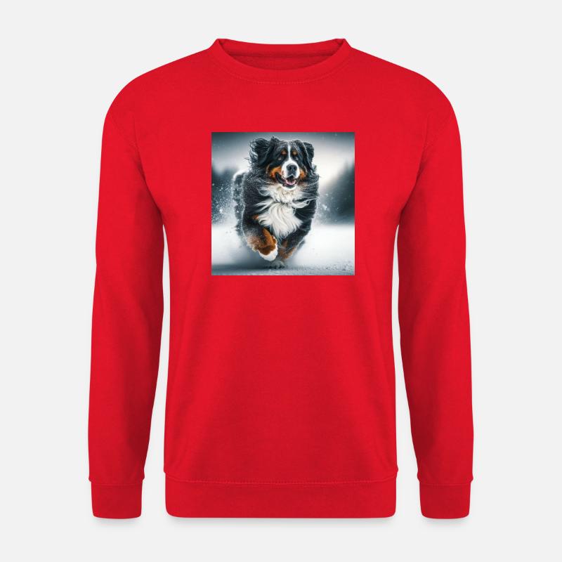 Berner Sennenhund - Unisex Pullover - Rot