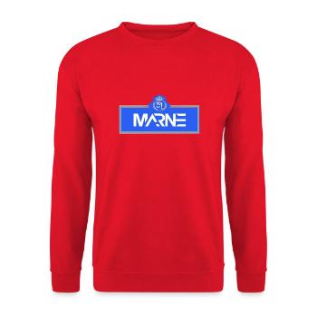 Marne - Sweat-shirt Unisexe - rouge - Devant - Alina (178cm) & Michal (187cm)