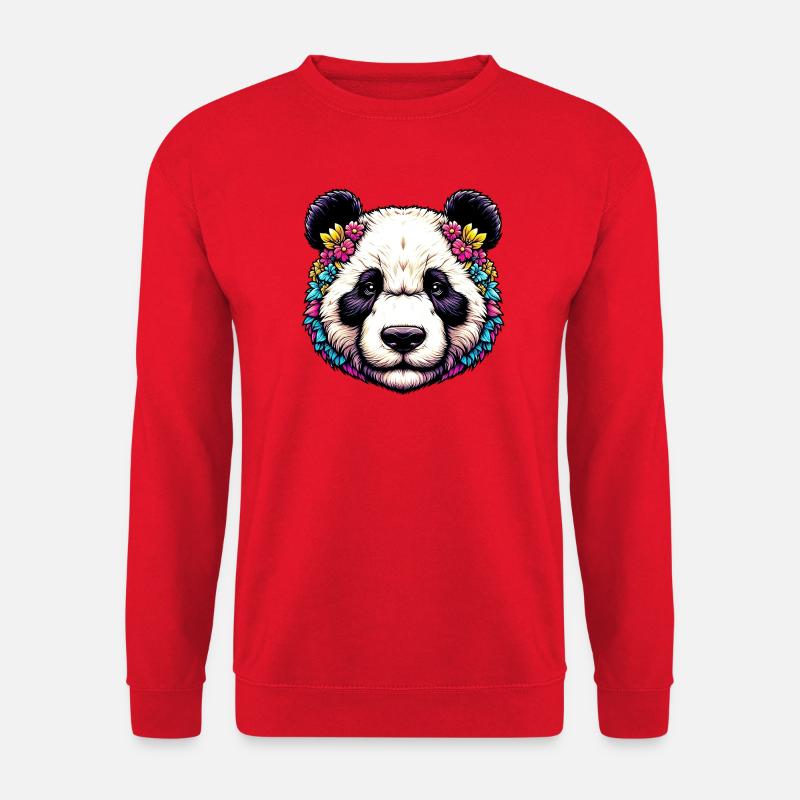 Panda - Sweat-shirt Unisexe - rouge
